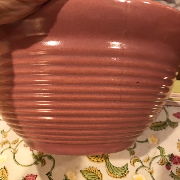 1930-40s VINTAGE ROSE COLORED BOWL - Picture 5 of 10